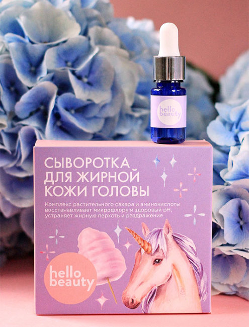Hello Beauty Сыворотка для жирной кожи головы с нормализующей аминокислотой, 30 мл Hello Beauty Сыворотка для жирной кожи головы с нормализующей аминокислотой, 30 мл