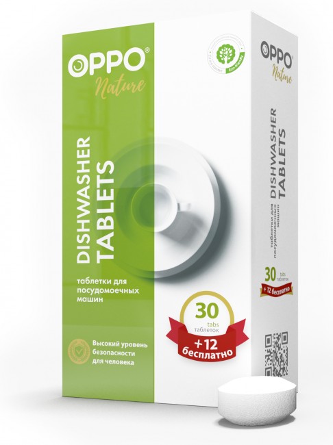 OPPO Nature Таблетки для посудомоечных машин 42 шт. (12 бесплатно) OPPO Nature Таблетки для посудомоечных машин 42 шт. (12 бесплатно)