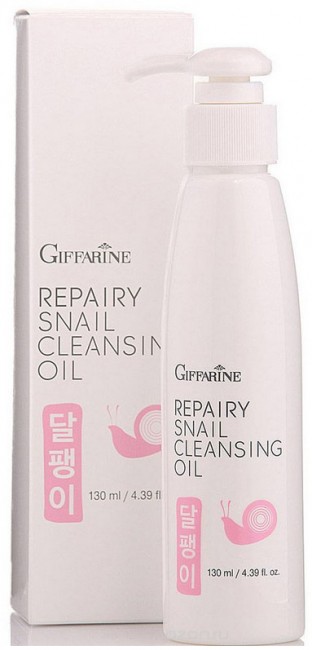 Giffarine Repairy Snail Cleansing Oil Очищающее масло для лица с фильтратом улитки, 130 мл Giffarine Repairy Snail Cleansing Oil Очищающее масло для лица с фильтратом улитки, 130 мл