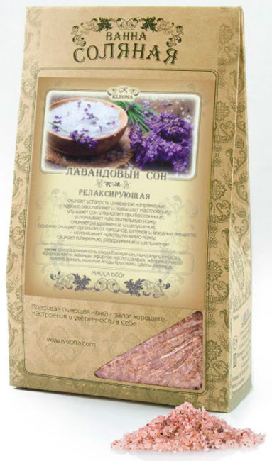 Kleona Соль для ванн "Лавандовый сон", 600 г Kleona Соль для ванн "Лавандовый сон", 600 г
