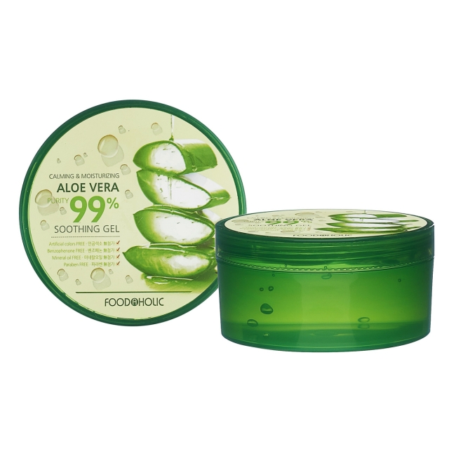 FoodaHolic Гель для тела с экстрактом алоэ успокаивающий Calming & Moisturizing Aloe Vera Soothing Gel, 300 мл FoodaHolic Гель для тела с экстрактом алоэ успокаивающий Calming & Moisturizing Aloe Vera Soothing Gel, 300 мл