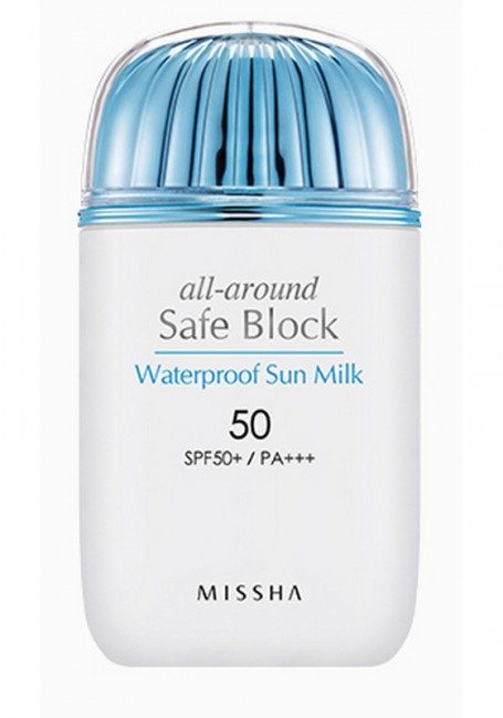MISSHA All Around Safe Block Waterproof Sun Milk SPF50+/PA+++ Солнцезащитное молочко водостойкое, 40 мл