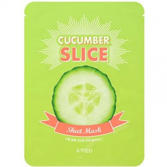 A'PIEU Cucumber Slice Sheet Mask Тканевая маска с экстрактом огурца, 20 г A'PIEU Cucumber Slice Sheet Mask Тканевая маска с экстрактом огурца, 20 г