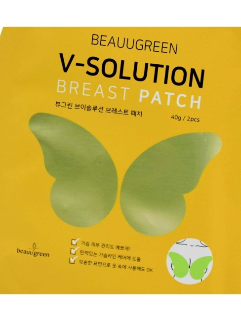 BeauuGreen Маски-патчи для придания упругости и красоты бюсту V-Solution Breast Patch, 40 г
