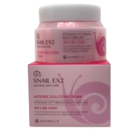 Enough Интенсивный крем для лица с муцином улитки Bonibelle Snail Ex2 Intense Solution Cream, 80 мл