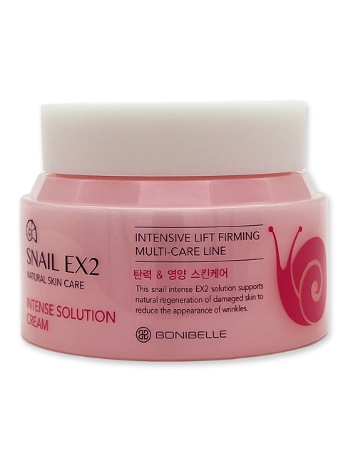 Enough Интенсивный крем для лица с муцином улитки Bonibelle Snail Ex2 Intense Solution Cream, 80 мл Enough Интенсивный крем для лица с муцином улитки Bonibelle Snail Ex2 Intense Solution Cream, 80 мл