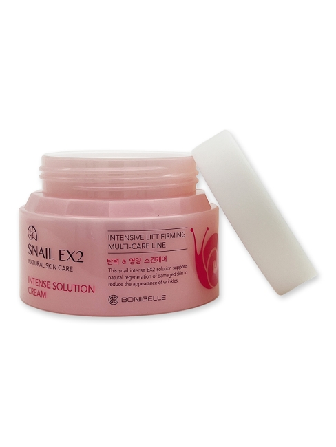 Enough Интенсивный крем для лица с муцином улитки Bonibelle Snail Ex2 Intense Solution Cream, 80 мл Enough Интенсивный крем для лица с муцином улитки Bonibelle Snail Ex2 Intense Solution Cream, 80 мл