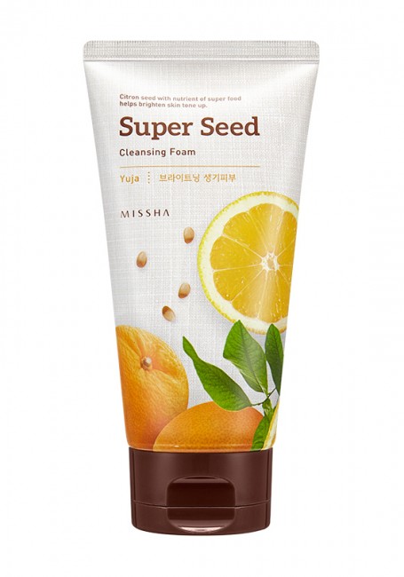 MISSHA Super Seed Cleansing Foam Yuja Очищающая пенка c экстрактом цитруса юдзу, 150 мл