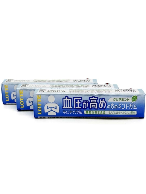 LOTTE Жевательная  резинка без сахара Чистая мята Майничи 3 пачки, 3x21 г LOTTE Жевательная  резинка без сахара Чистая мята Майничи 3 пачки, 3x21 г