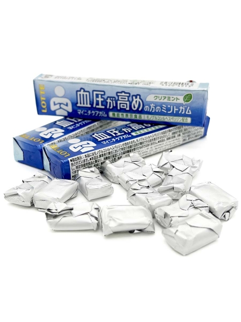 LOTTE Жевательная  резинка без сахара Чистая мята Майничи 3 пачки, 3x21 г LOTTE Жевательная  резинка без сахара Чистая мята Майничи 3 пачки, 3x21 г