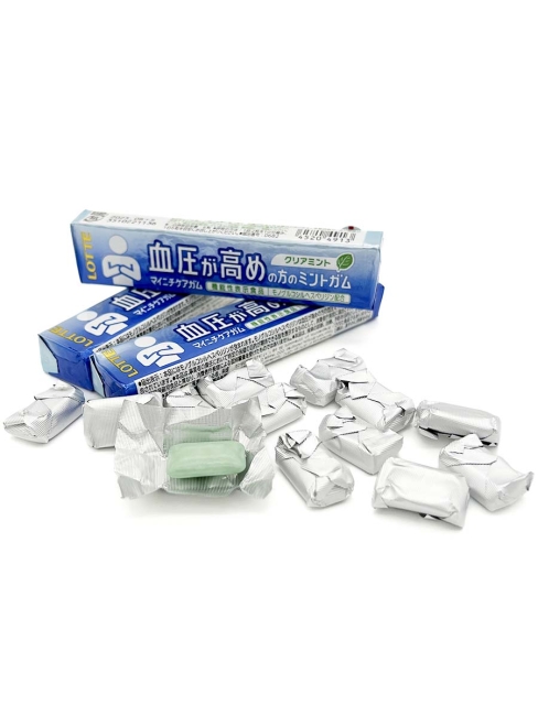 LOTTE Жевательная  резинка без сахара Чистая мята Майничи 3 пачки, 3x21 г LOTTE Жевательная  резинка без сахара Чистая мята Майничи 3 пачки, 3x21 г