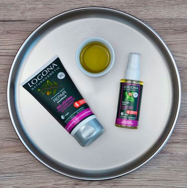 Logona Восстанавливающая маска для волос с маслом Жожоба, 150 мл