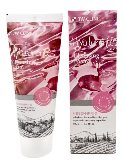 3W Clinic Пенка для умывания лица с гиалуроновой кислотой Hyaluronic Cleansing Foam, 100 мл 3W Clinic Пенка для умывания лица с гиалуроновой кислотой Hyaluronic Cleansing Foam, 100 мл