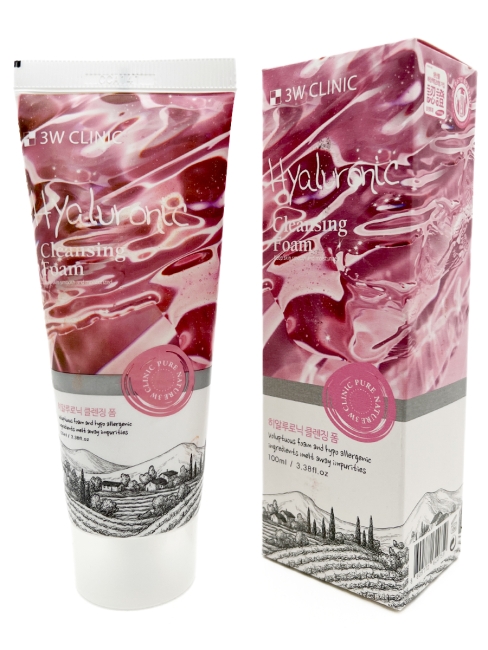 3W Clinic Пенка для умывания лица с гиалуроновой кислотой Hyaluronic Cleansing Foam, 100 мл 3W Clinic Пенка для умывания лица с гиалуроновой кислотой Hyaluronic Cleansing Foam, 100 мл