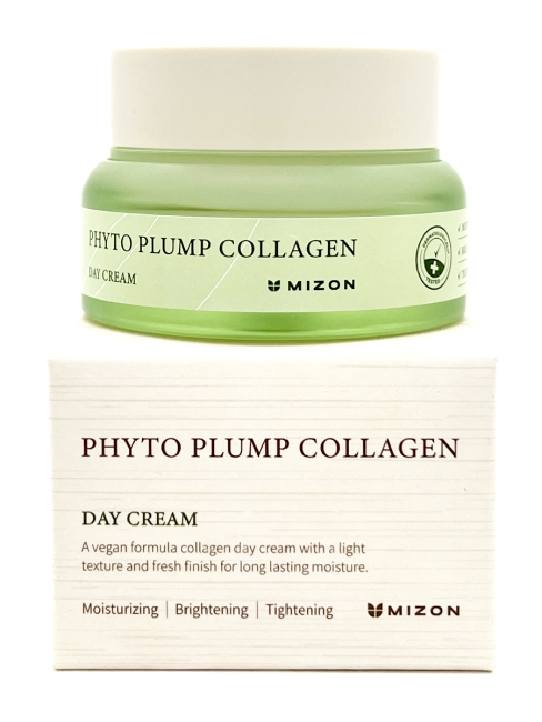 Mizon Дневной крем для лица Веган формула с фитоколлагеном Phyto Plump Collagen Day Cream, 50 мл Mizon Дневной крем для лица Веган формула с фитоколлагеном Phyto Plump Collagen Day Cream, 50 мл