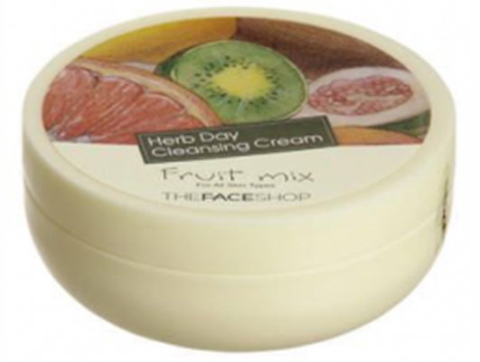 THE FACE SHOP Herb Day Massage Cream Fruit Mix Очищающий крем для лица фруктовый микс, 150 мл THE FACE SHOP Herb Day Massage Cream Fruit Mix Очищающий крем для лица фруктовый микс, 150 мл
