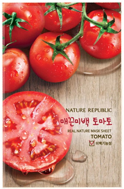 NATURE REPUBLIC Real Nature Mask Sheet Tomato Тканевая маска для лица с экстрактом томата, 23 мл NATURE REPUBLIC Real Nature Mask Sheet Tomato Тканевая маска для лица с экстрактом томата, 23 мл