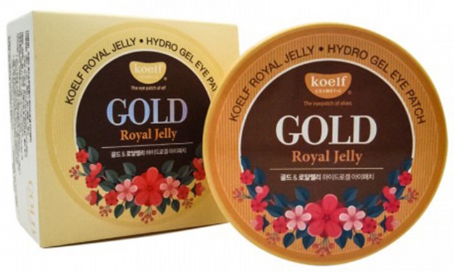 Koelf Gold & Royal Jelly Eye Patch Гидрогелевые патчи для кожи вокруг глаз с золотом и маточным молочком, 60 шт Koelf Gold & Royal Jelly Eye Patch Гидрогелевые патчи для кожи вокруг глаз с золотом и маточным молочком, 60 шт