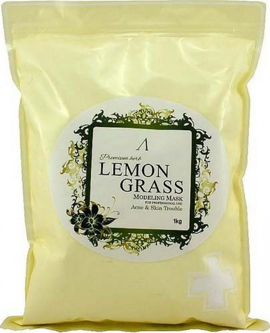 Anskin Маска альгинатная для проблемной кожи Premium Herb Lemongrass Modeling Mask, 1 кг