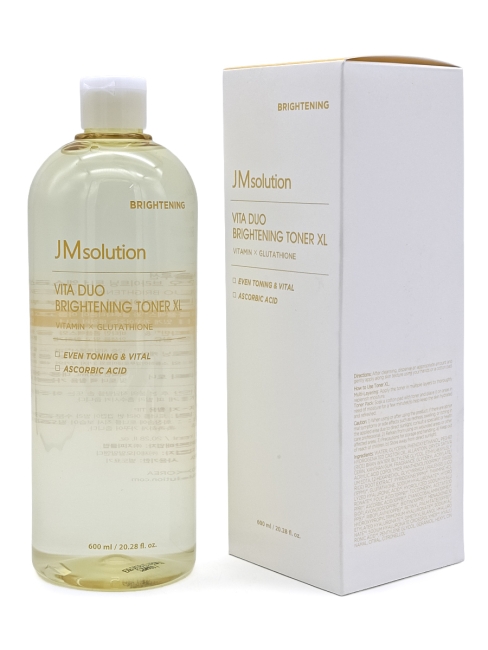 JMsolution Тонер для лица осветляющий с комплексом витаминов Vita Duo Brightening Toner XL, 600 мл