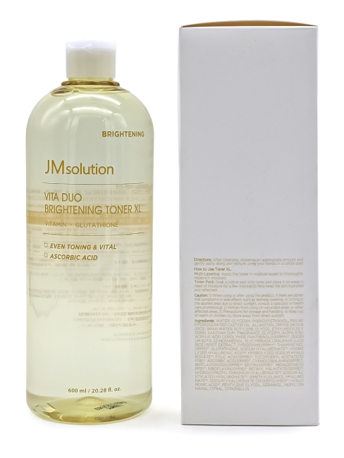 JMsolution Тонер для лица осветляющий с комплексом витаминов Vita Duo Brightening Toner XL, 600 мл