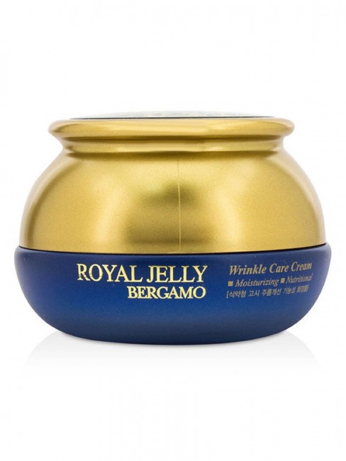 Bergamo Крем для лица омолаживающий питательный с маточным молочком Royal Jelly Wrinkle Care Cream (sale), 50 г Bergamo Крем для лица омолаживающий питательный с маточным молочком Royal Jelly Wrinkle Care Cream (sale), 50 г