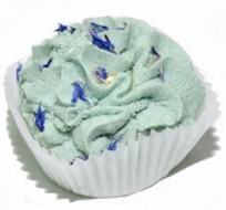 ChocoLatte Пена твердая Нега для ванн, с маслами лаванды, герани и лепесками василька, 80 г