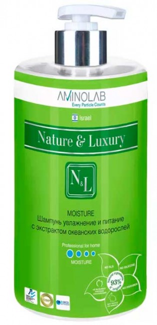 Nature and Luxury Moisture Шампунь увлажнение и питание c Экстрактом Океанских Водорослей, 730 мл