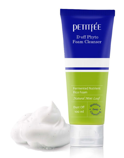 Petitfee D-off Phyto Foam Cleanser Глубоко очищающая пенка-скраб, 100 мл Petitfee D-off Phyto Foam Cleanser Глубоко очищающая пенка-скраб, 100 мл