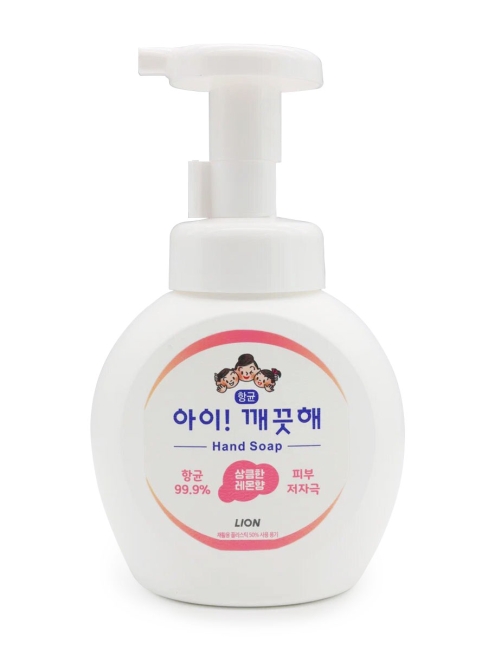 LION Жидкое пенное мыло для рук с экстрактом лимона с дозатором Ai Kekute Foaming Handsoap Lemon, 250 мл LION Жидкое пенное мыло для рук с экстрактом лимона с дозатором Ai Kekute Foaming Handsoap Lemon, 250 мл