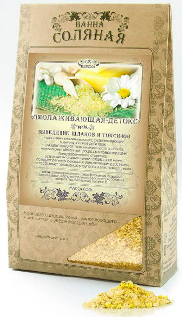 Kleona Соль для ванн "Омолаживающая детокс", 600 г