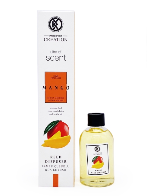 Kreasyon Аромадиффузор с палочками Манго Reed Diffuser Mango, 115 мл