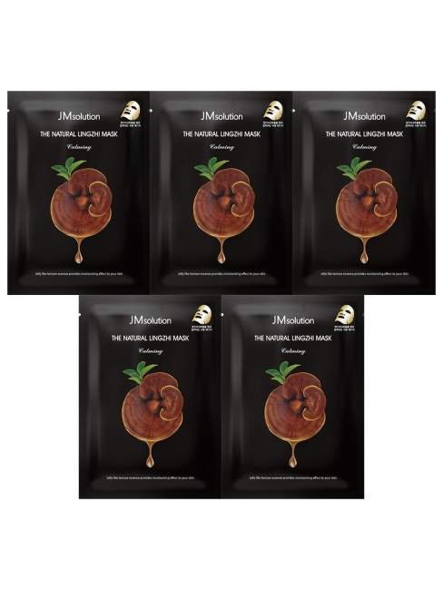 JMsolution Маска для лица тканевая успокаивающая с экстрактом гриба Линчжи The Natural Lingzhi Mask Calming,5 шт*35 мл JMsolution Маска для лица тканевая успокаивающая с экстрактом гриба Линчжи The Natural Lingzhi Mask Calming,5 шт*35 мл