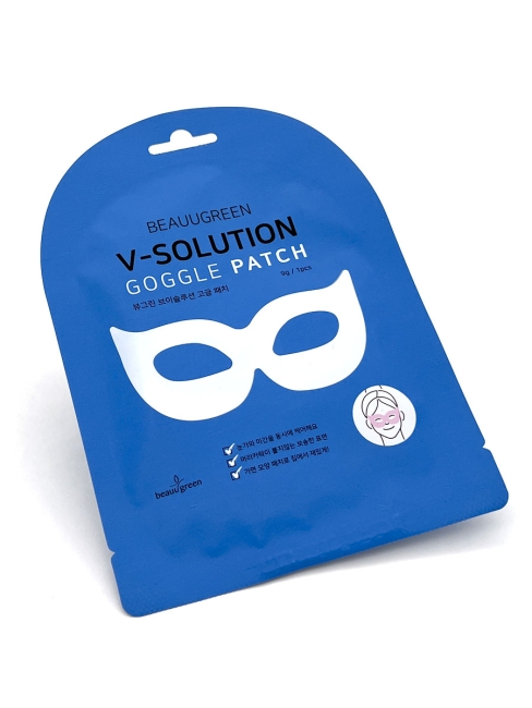 BeauuGreen Патчи для глаз в форме маски V-Solution Goggle Patch, 9 г BeauuGreen Патчи для глаз в форме маски V-Solution Goggle Patch, 9 г