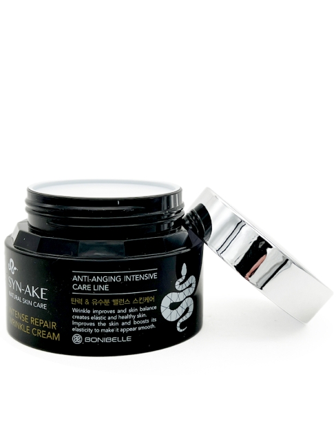 Enough Антивозрастной крем для лица с пептидом змеиного яда Bonibelle Syn-Ake Intense Repair Wrinkle Cream, 80 мл Enough Антивозрастной крем для лица с пептидом змеиного яда Bonibelle Syn-Ake Intense Repair Wrinkle Cream, 80 мл