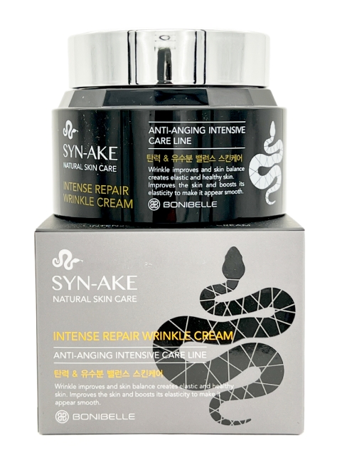 Enough Антивозрастной крем для лица с пептидом змеиного яда Bonibelle Syn-Ake Intense Repair Wrinkle Cream, 80 мл Enough Антивозрастной крем для лица с пептидом змеиного яда Bonibelle Syn-Ake Intense Repair Wrinkle Cream, 80 мл