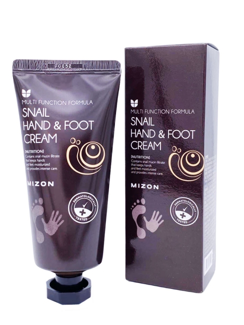 MIZON Крем для рук и ног с муцином улитки Snail Hand And Foot Cream, 100 мл MIZON Крем для рук и ног с муцином улитки Snail Hand And Foot Cream, 100 мл