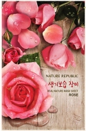 NATURE REPUBLIC Real Nature Mask Sheet Rose Тканевая маска для лица с экстрактом розы, 23 мл