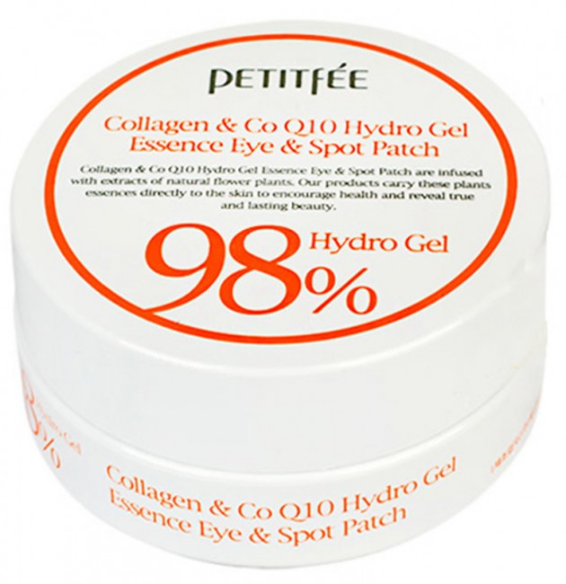 Petitfee Collagen & Co Q10 Hydrogel Essence Eye & Spot Patch Гидрогелевые патчи для лица, 60 шт