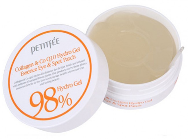 Petitfee Collagen & Co Q10 Hydrogel Essence Eye & Spot Patch Гидрогелевые патчи для лица, 60 шт