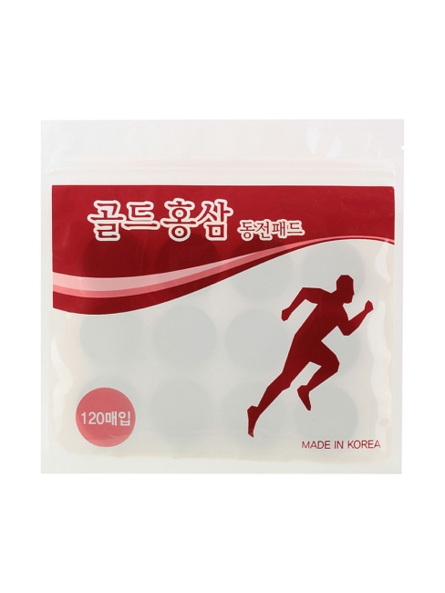 Daejeon Пластырь точечный для тела с красным женьшенем Red Ginseng Dong Jeon Pad, 120 шт