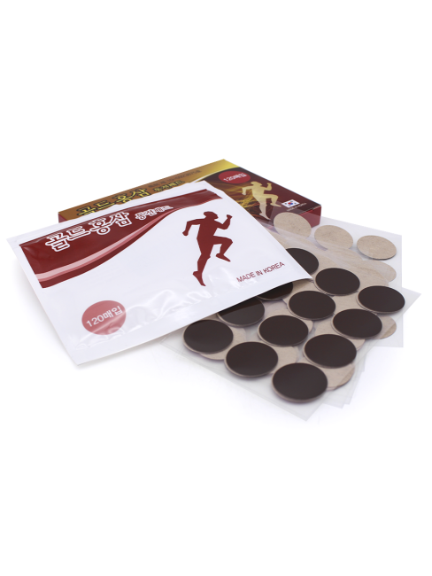 Daejeon Пластырь точечный для тела с красным женьшенем Red Ginseng Dong Jeon Pad, 120 шт