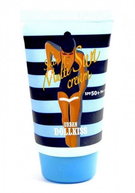 Baviphat Urban Dollkiss Skin Multi Sun Cream SPF50+ PA+++ Крем солнцезащитный успокаивающий, 50 г