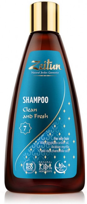 Zeitun Шампунь №7 "Здоровье и свежесть" для жирных волос, 250 мл Zeitun Шампунь №7 "Здоровье и свежесть" для жирных волос, 250 мл