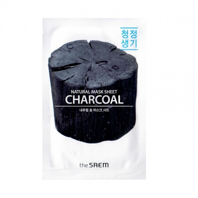 The Saem Маска на тканевой основе для лица с древесным углем Natural Charcoal Mask Sheet, 21 мл The Saem Маска на тканевой основе для лица с древесным углем Natural Charcoal Mask Sheet, 21 мл