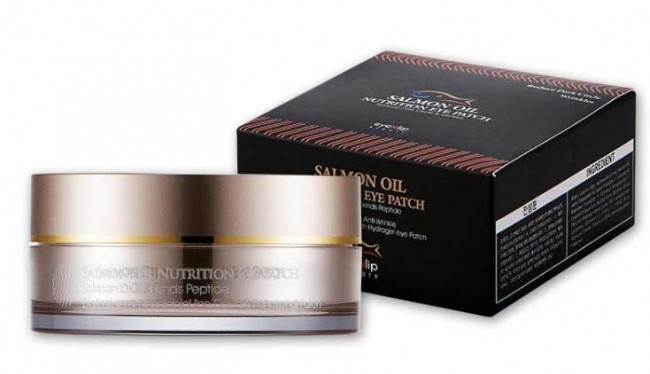 Eyenlip Salmon Oil Nutrition Hydrogel Eye Patch Гидрогелевые патчи с пептидами и лососевым маслом, 60 шт