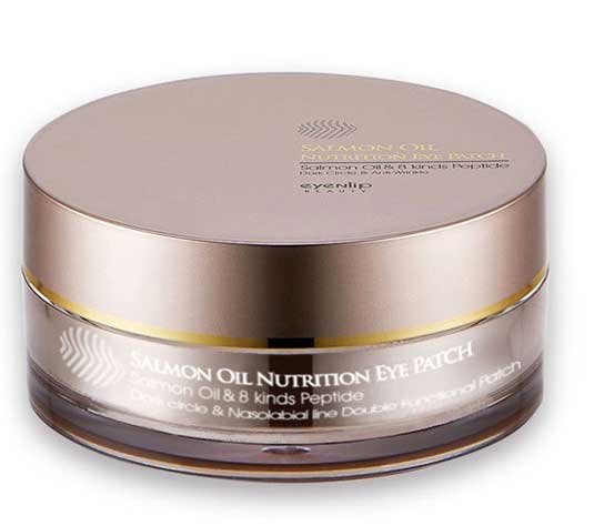 Eyenlip Salmon Oil Nutrition Hydrogel Eye Patch Гидрогелевые патчи с пептидами и лососевым маслом, 60 шт
