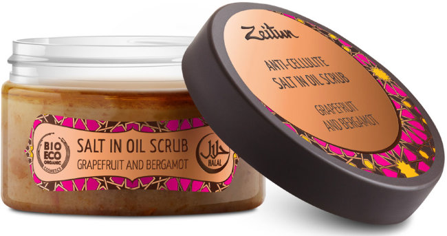 Zeitun Скраб №5 "Грейпфрут и бергамот" Антицеллюлитный, 250 мл