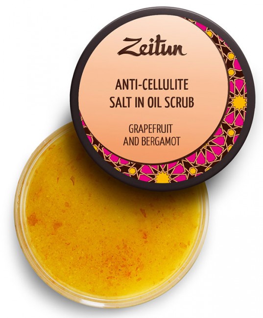 Zeitun Скраб №5 "Грейпфрут и бергамот" Антицеллюлитный, 250 мл