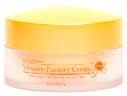 Deoproce Seabuckthorn Vitamin Factory Cream Крем для лица ночной омолаживающий, 100 г